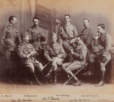 Sir Frederick Sleigh Roberts avec ses officiers - British Photographer